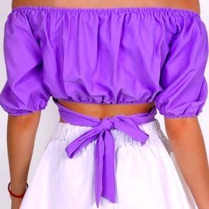 (New) Two Piece Blouse & Skirt Set